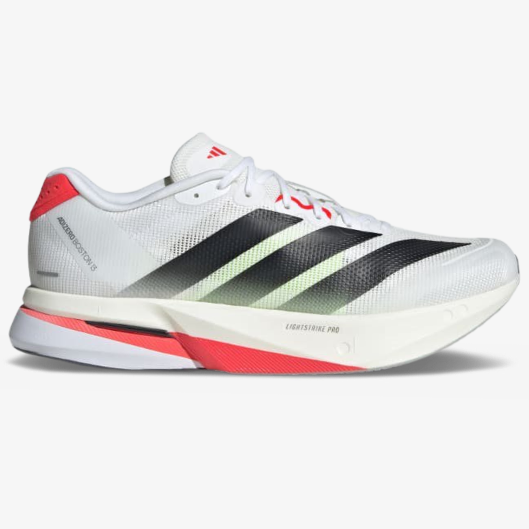 Tênis Adidas Adizero Boston 13 Branco/Vermelho