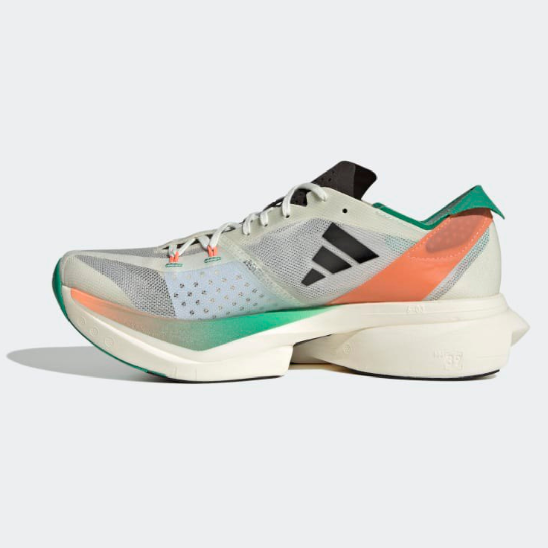 Tênis Adidas Adizero Adios Pro 3 - Branco/Preto/Fusão Coral