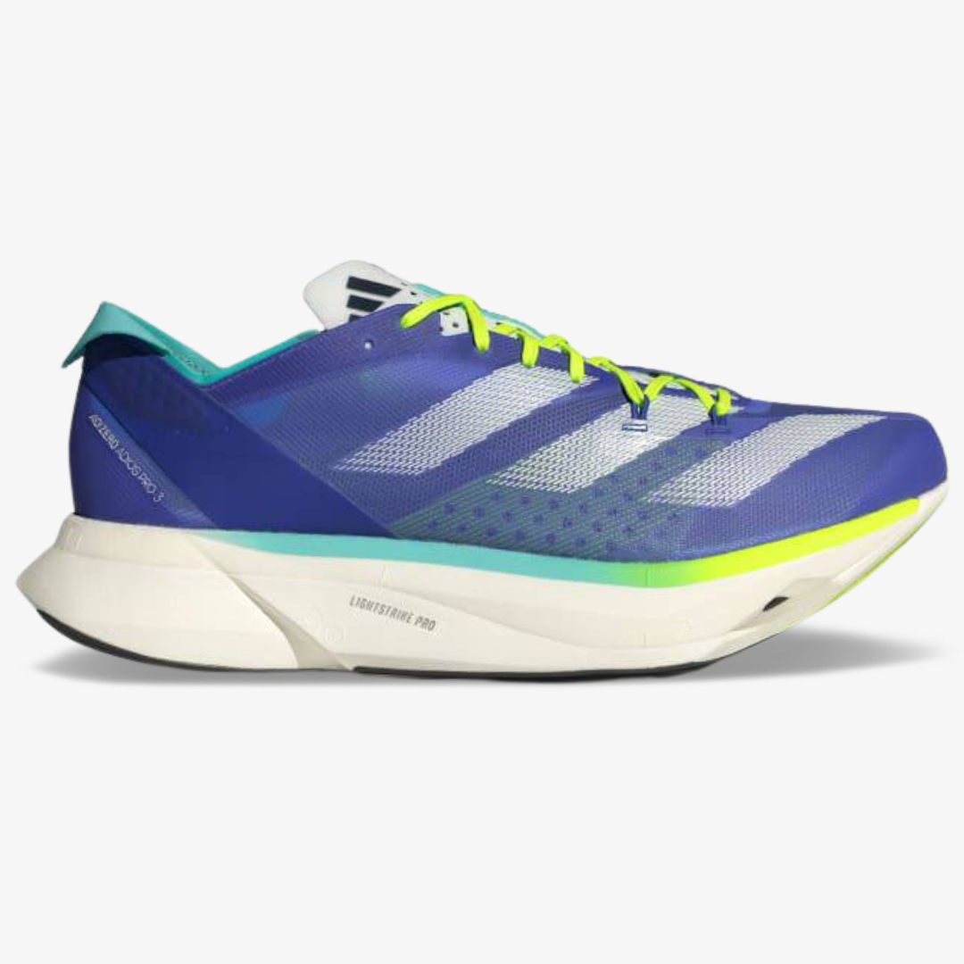 Tênis Adidas Adizero Adios Pro 3 - Azul Royal/Verde Neon