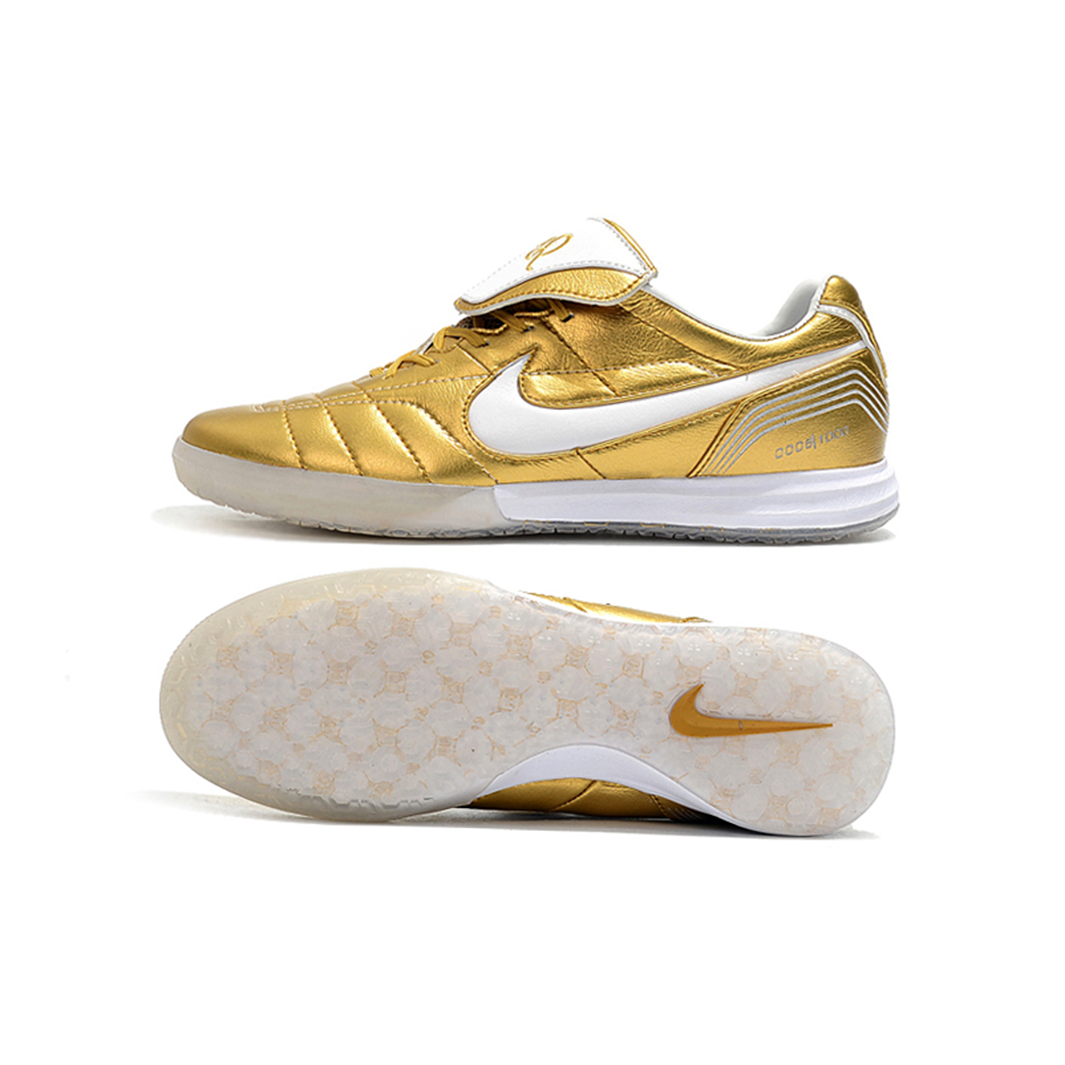 Chuteira Nike Tiempo Legend 7 Elite Futsal R10 - Gold