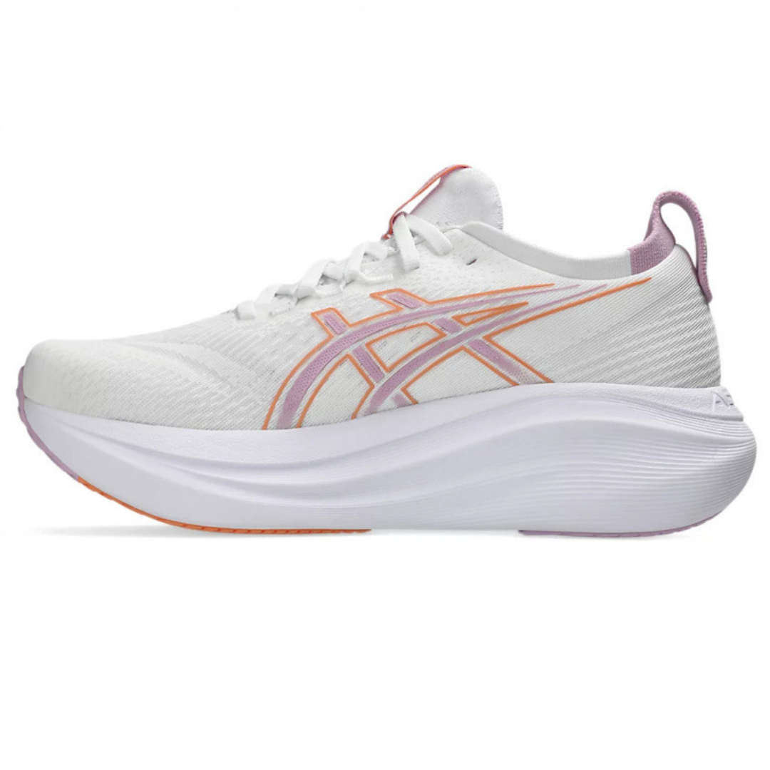 Tênis Asics Gel - Nimbus 27 - Branco/Lilás