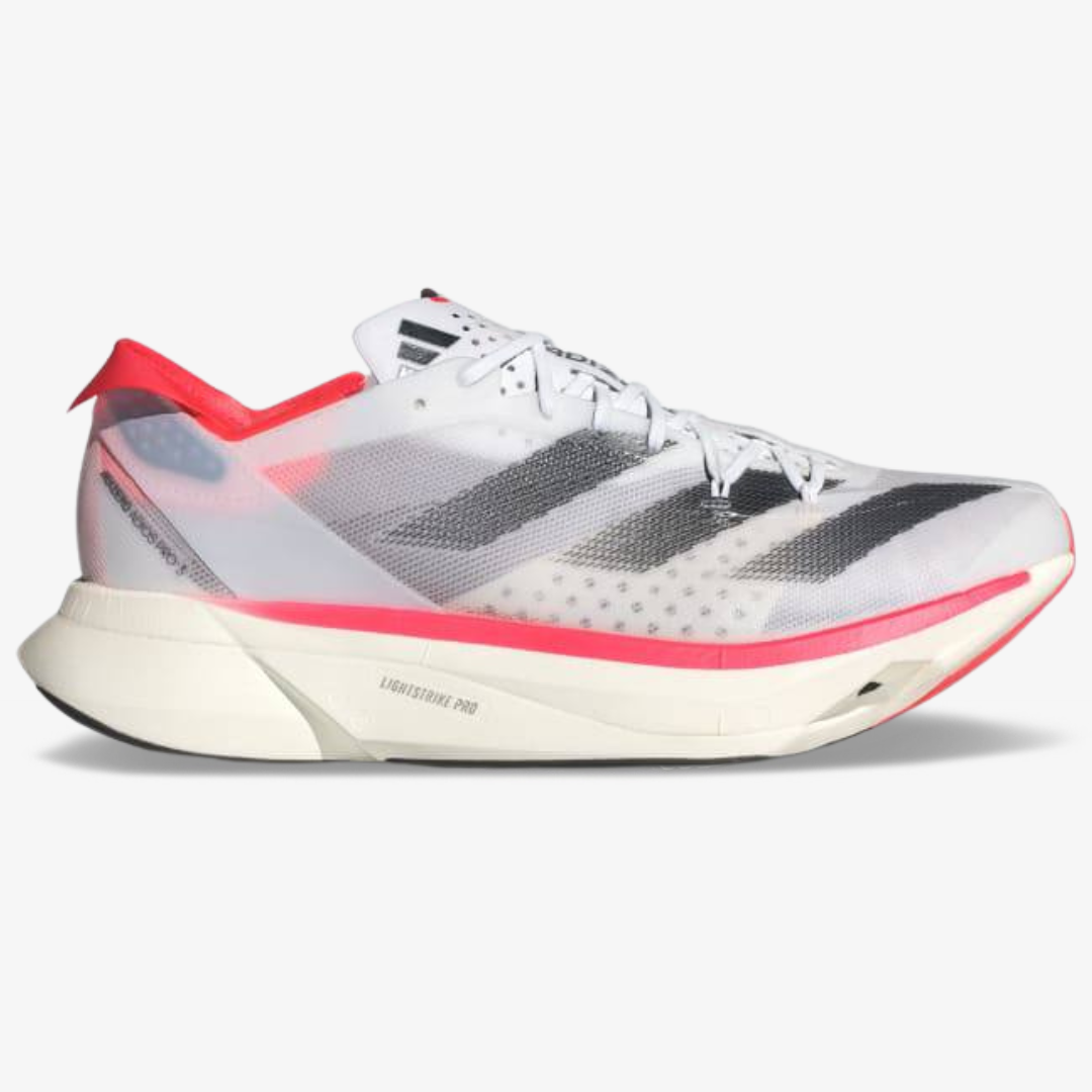 Tênis Adidas Adizero Adios Pro 3 - Branco/Vermelho Solar