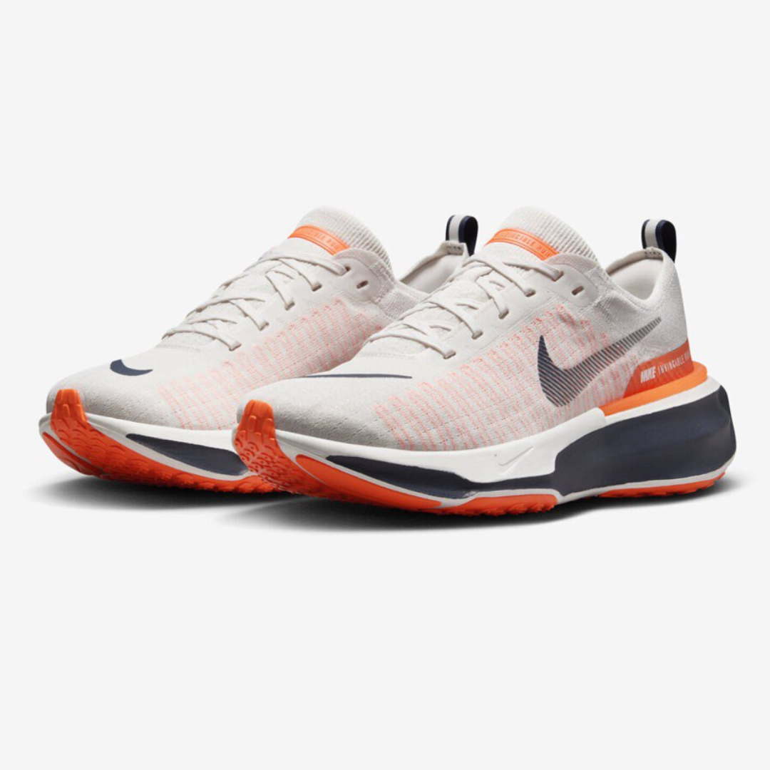 Tênis Nike Invincible Run 3 - Laranja/Branco