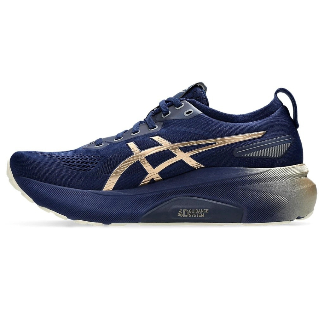 Tênis Asics Gel-Kayano 31 Paris -Platinum - Azul Marinho com Dourado