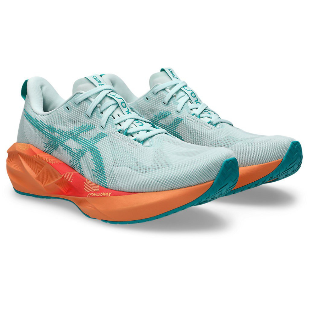 Tênis Asics Novablast 5 - Verde com Laranja