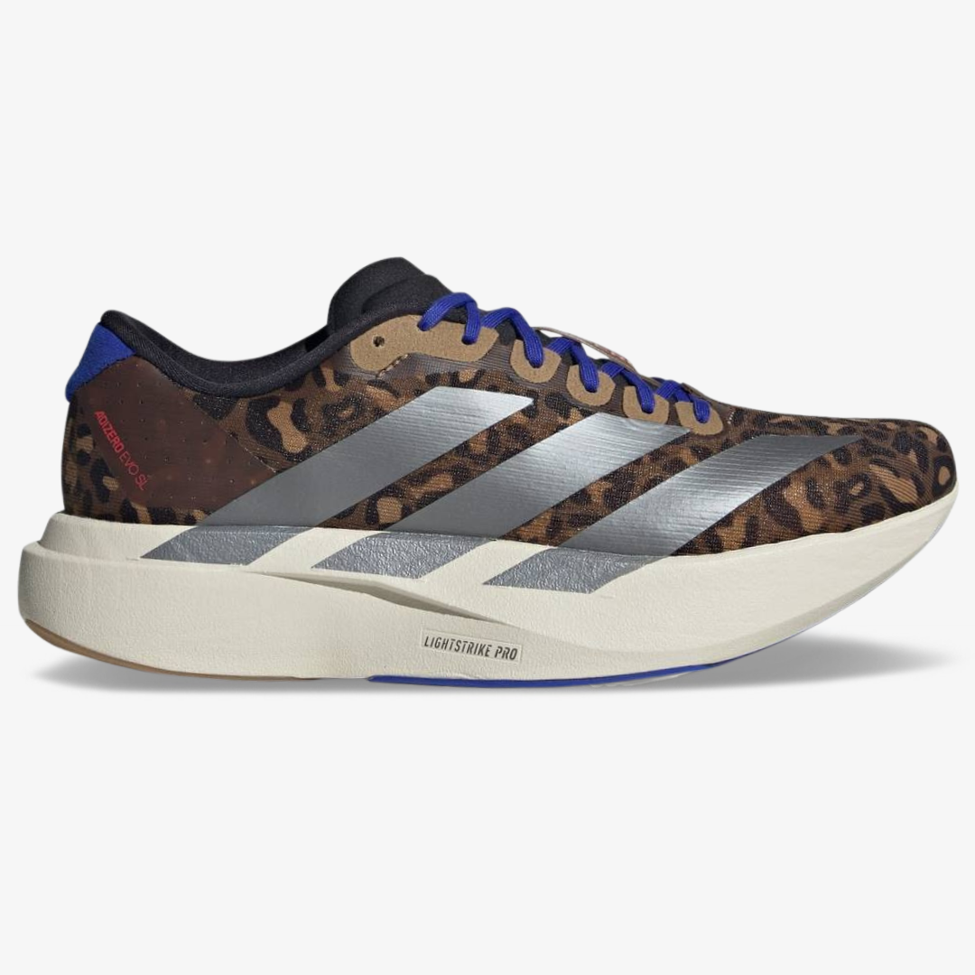 Tênis Adidas Adizero EVO SL - Marrom/Cinza Metálico/Azul Lúcido