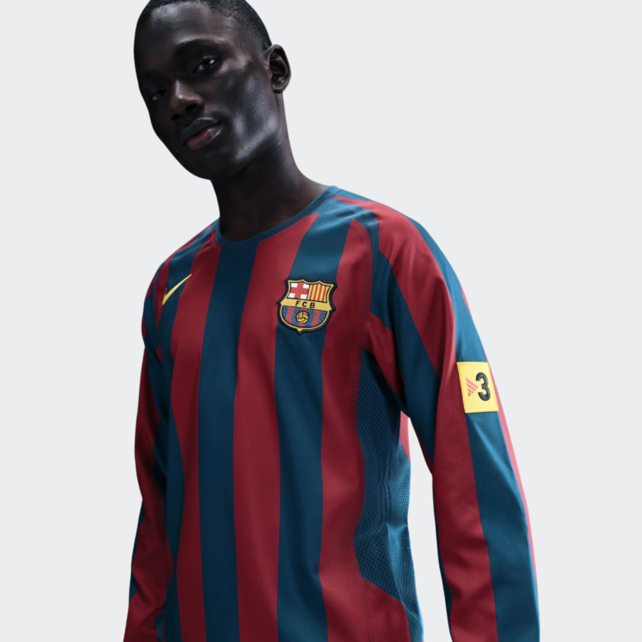 Camisa Barcelona Retrô Home 2005/2006 Manga Longa