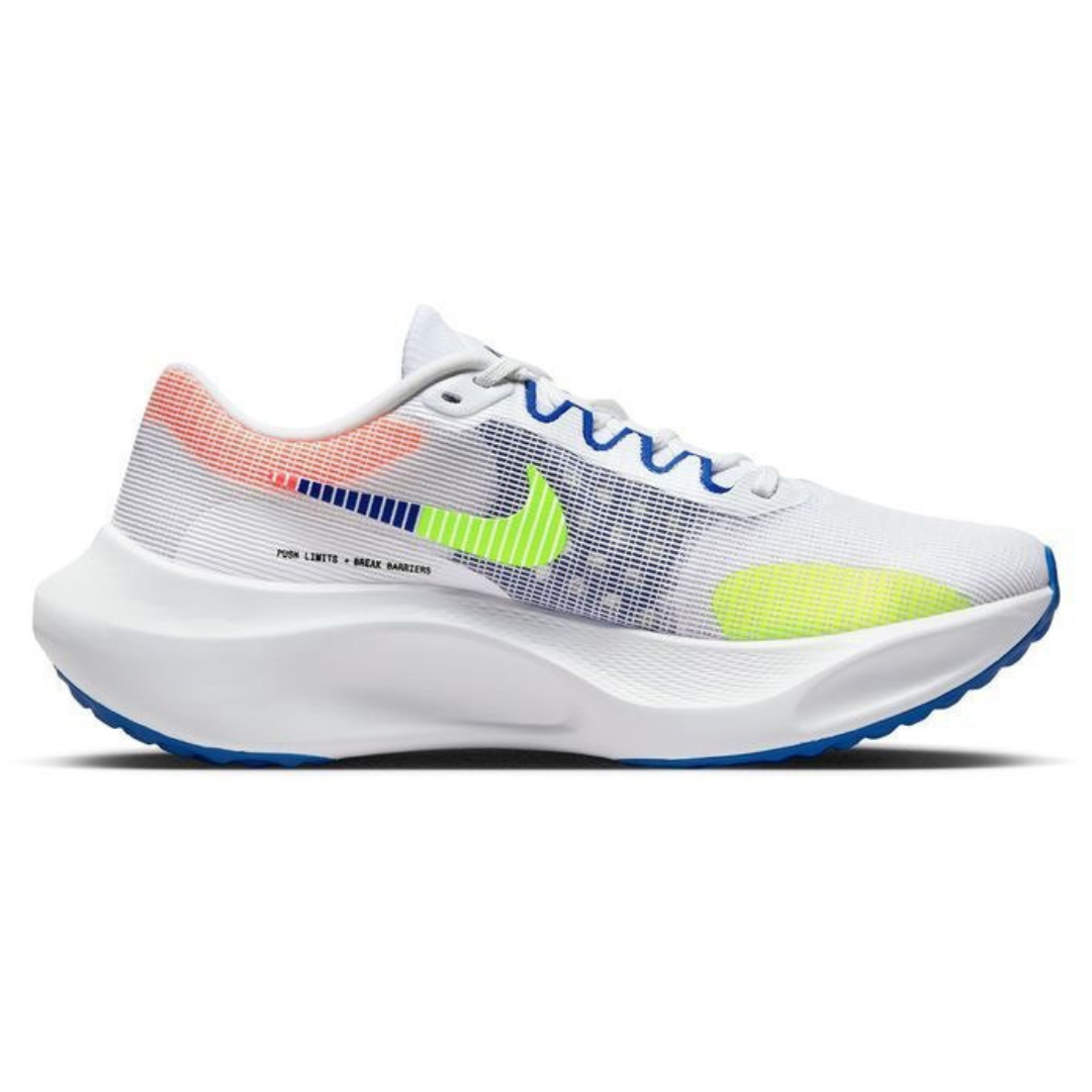 Tênis Nike Zoom Fly 5 Branco com Azul e Verde