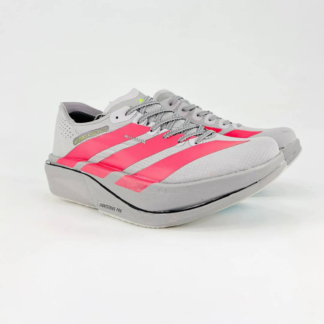 Tênis Adidas Adizero Adios Pro 5 - Cinza/Vermelho