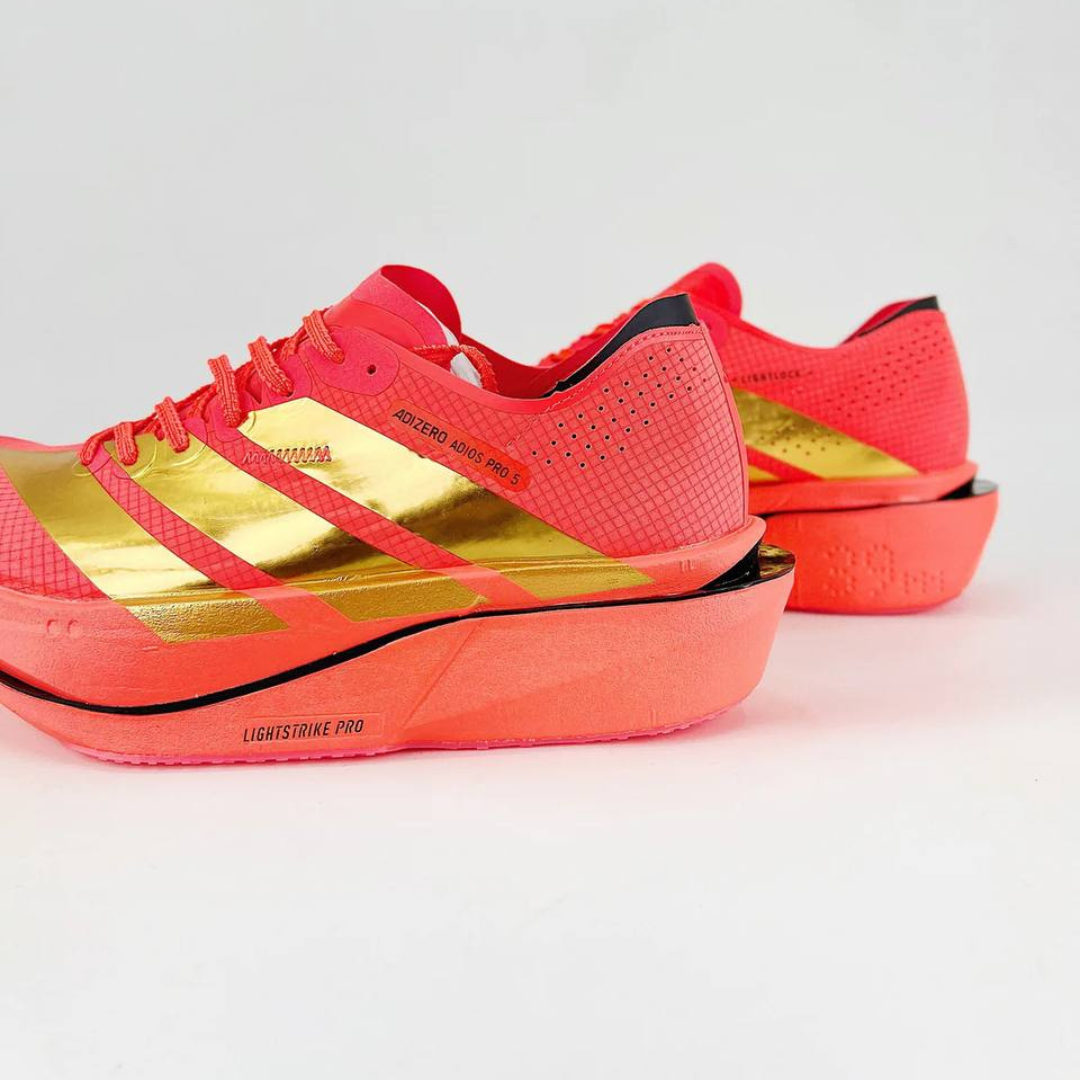 Tênis Adidas Adizero Adios Pro 5 - Vermelho/Dourado