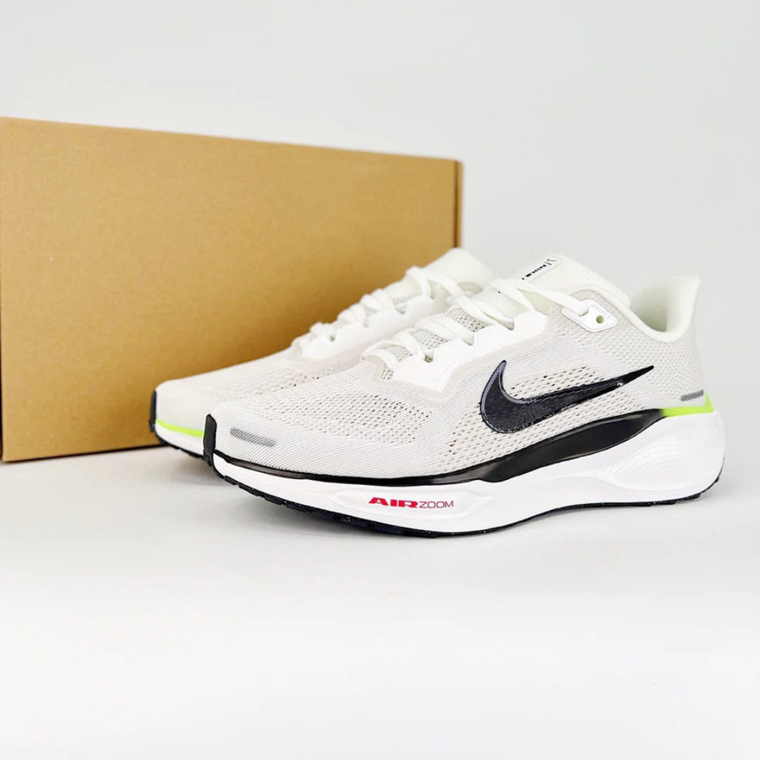 Tênis Nike Air Zoom Pegasus 41 - Branco/Preto/Verde