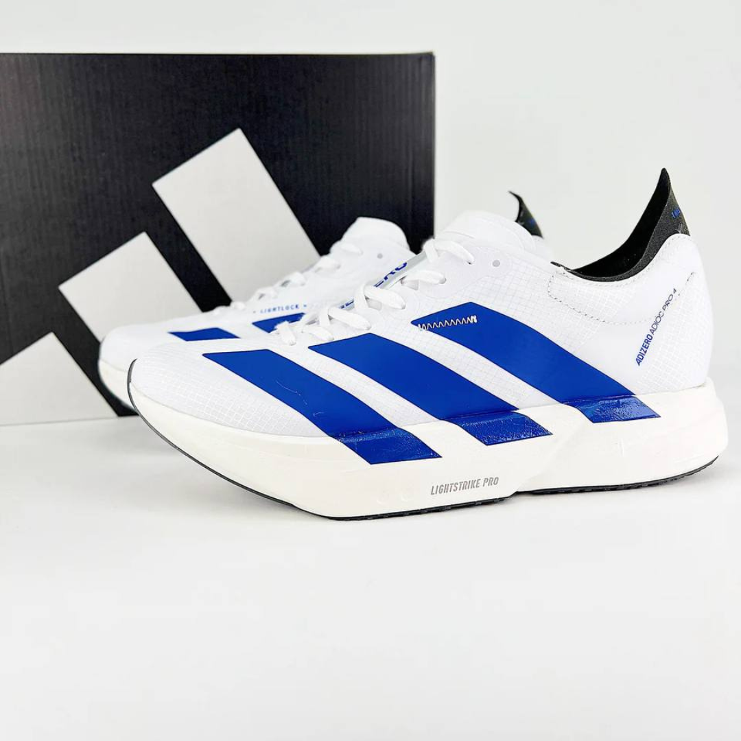 Tênis Adidas Adizero Adios Pro 4 Branco/Azul