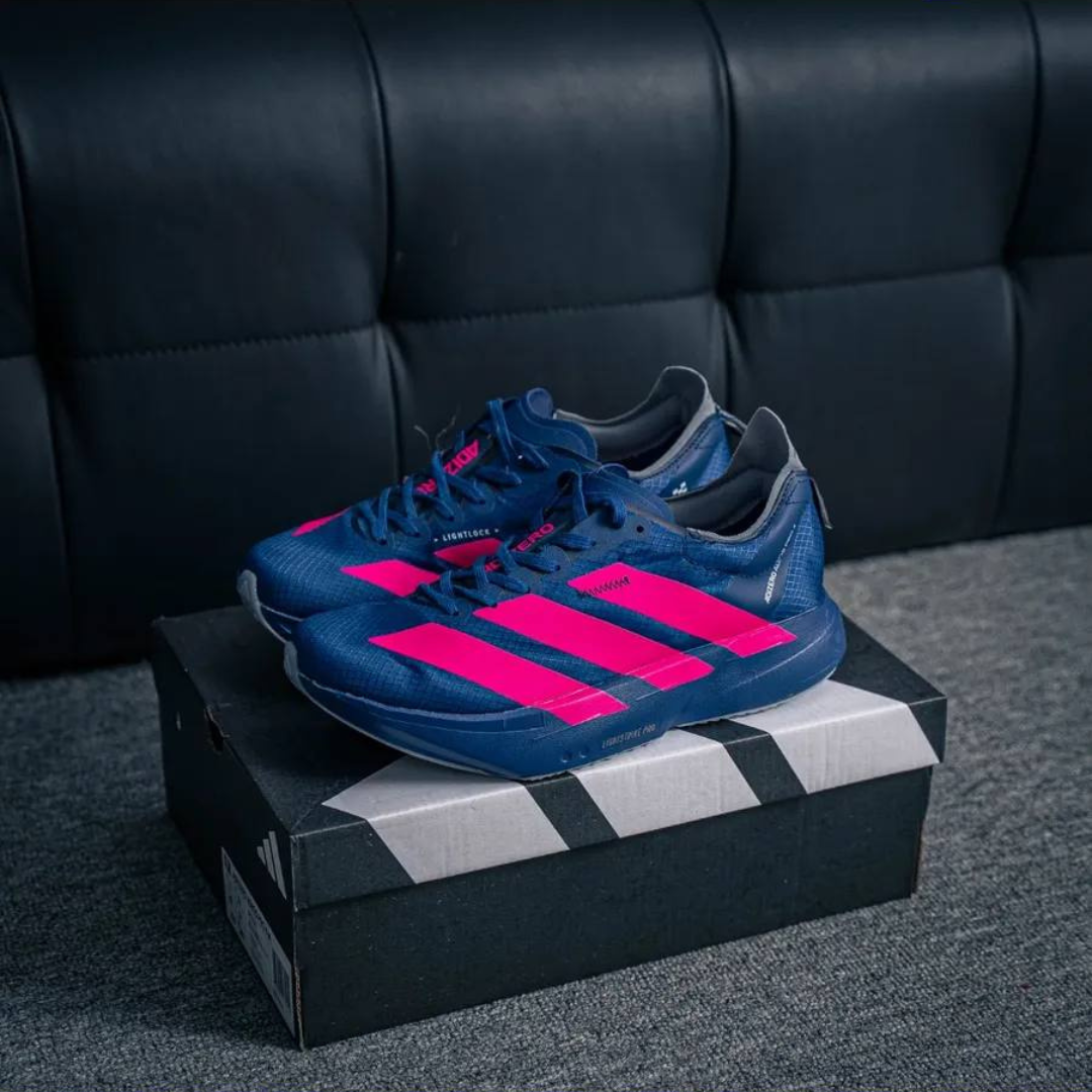 Tênis Adidas Adizero Adios Pro 4 Azul Marinho/Rosa