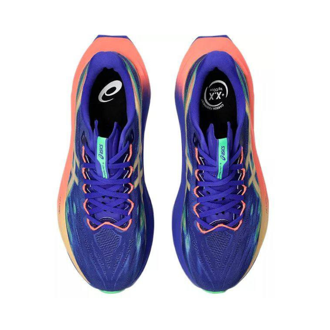 Tênis Asics Superblast 3 - Unissex - Azul/Laranja Claro