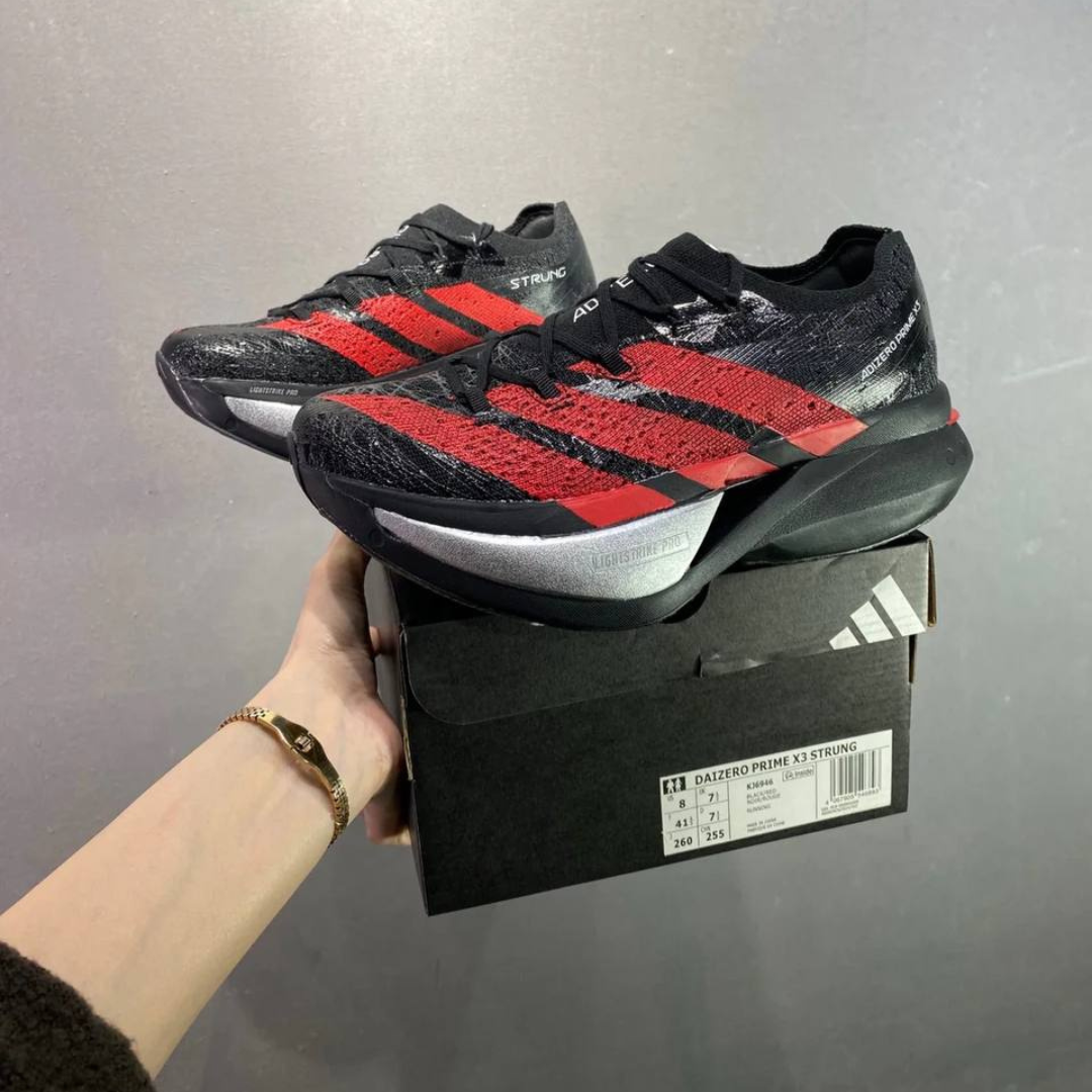 Tênis Adidas Adizero Prime X3 Strung - Preto/Vermelho
