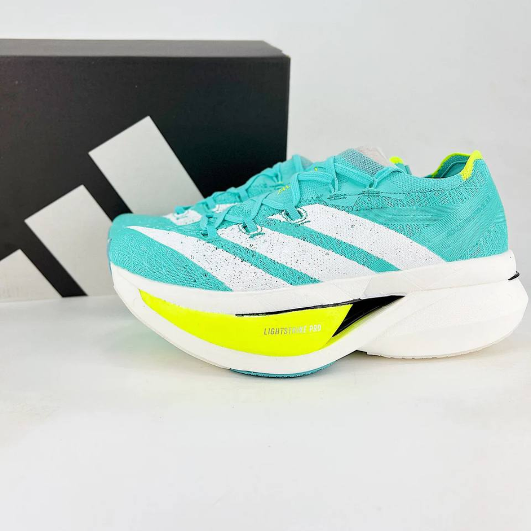 Tênis Adidas Adizero Prime X3 Strung - Flash Aqua/Zero Metalic/Lucid Lemon