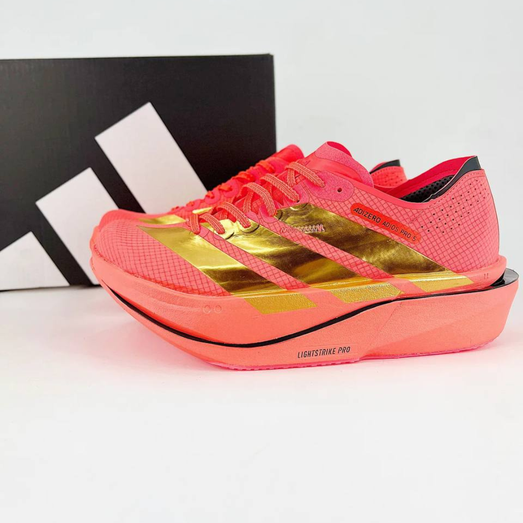 Tênis Adidas Adizero Adios Pro 5 - Vermelho/Dourado