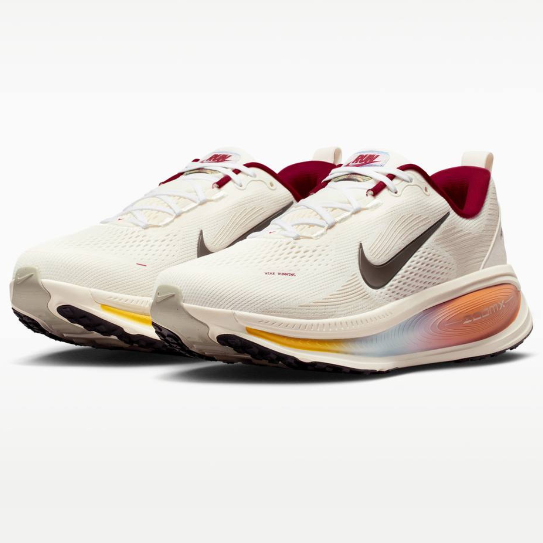 Tênis Nike Vomero 18 - Branco/Vermelho Vinho