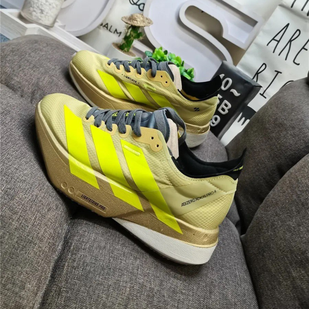 Tênis Adidas Adizero Adios Pro 4 Dourado/Verde
