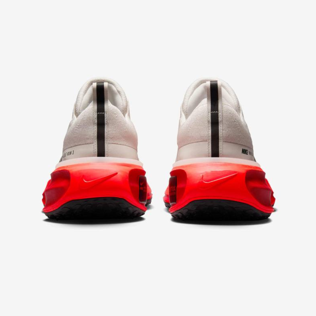 Tênis Nike Invincible Run 3 - Branco/Vermelho Neon