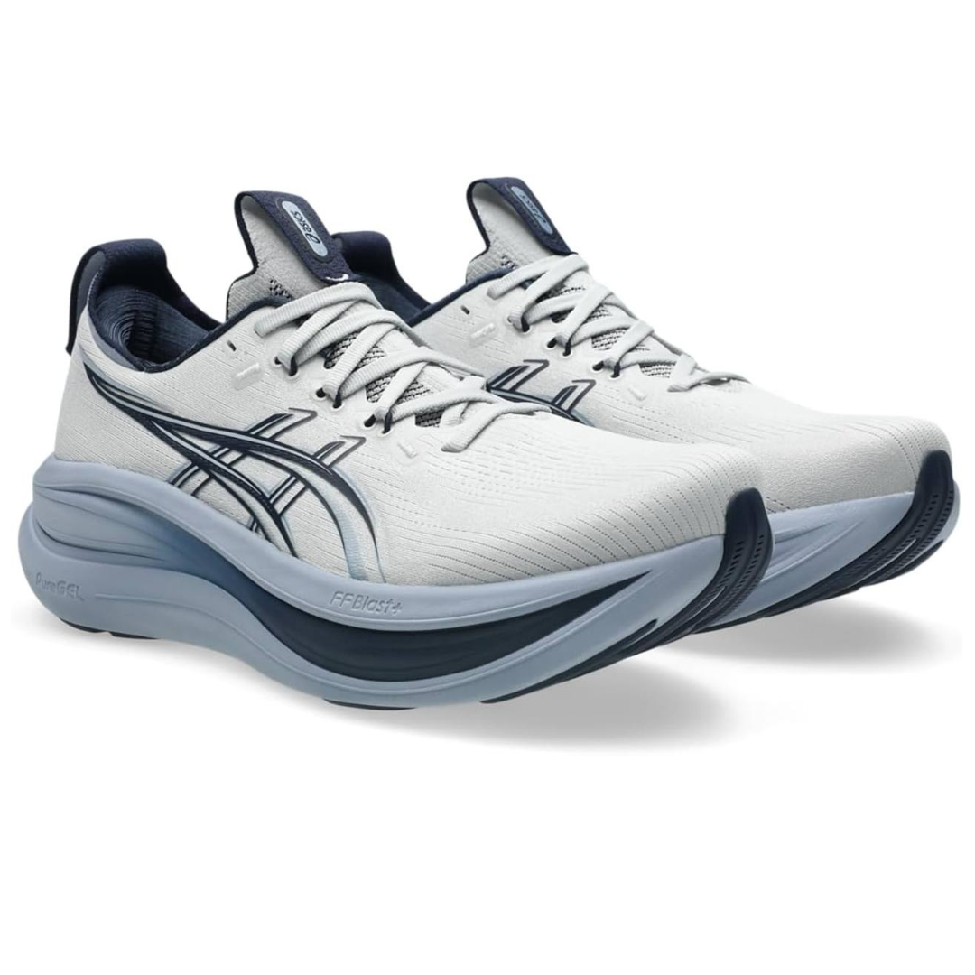 Tênis Asics Gel - Nimbus 28 - Branco/Cinza/Azul