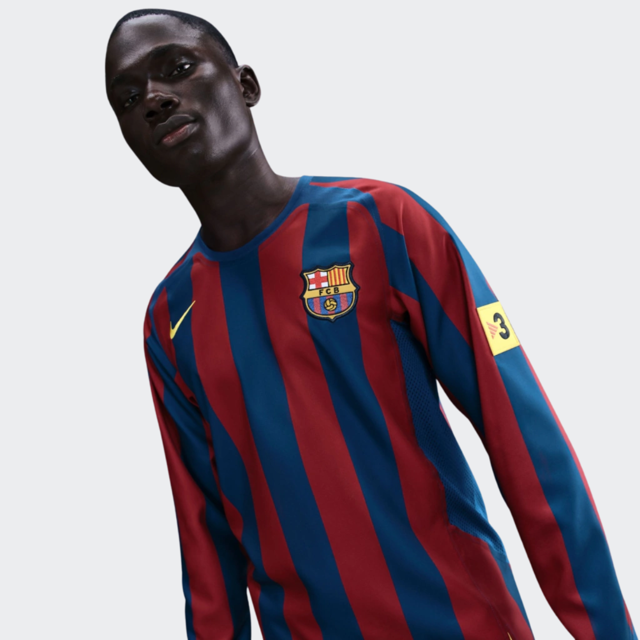 Camisa Barcelona Retrô Home 2005/2006 Manga Longa
