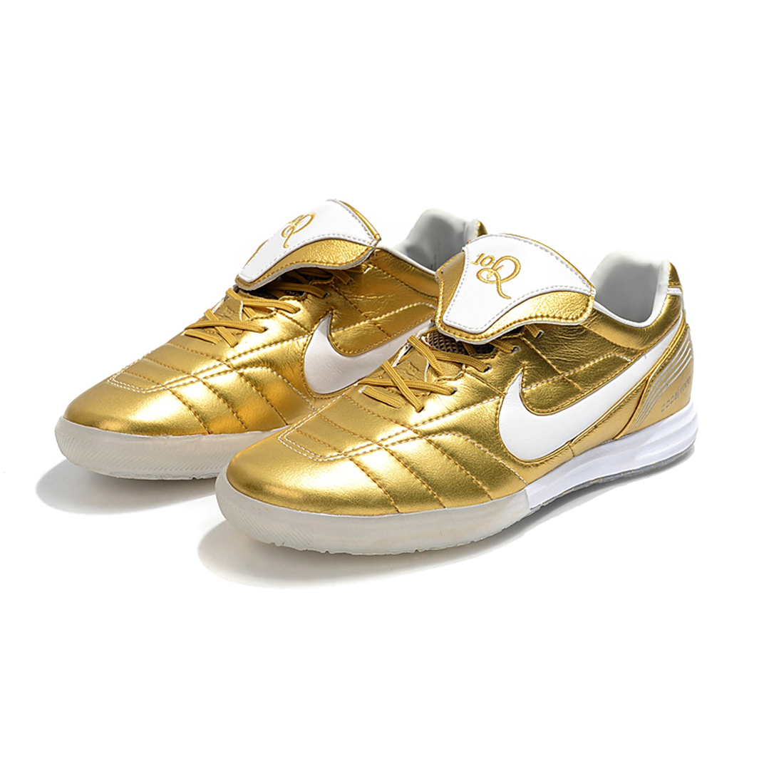 Chuteira Nike Tiempo Legend 7 Elite Futsal R10 - Gold