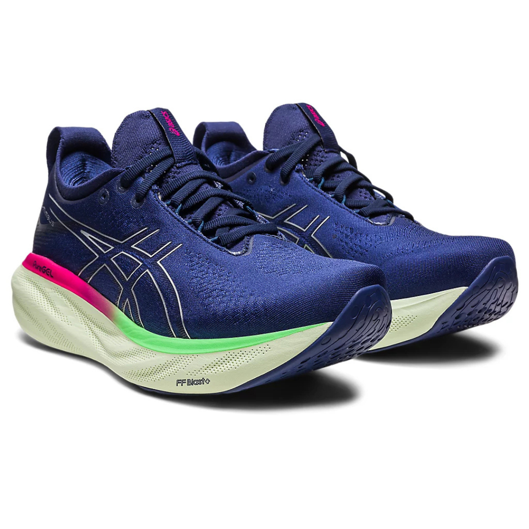 Tênis Asics Gel - Nimbus™ 25 Azul e Rosa