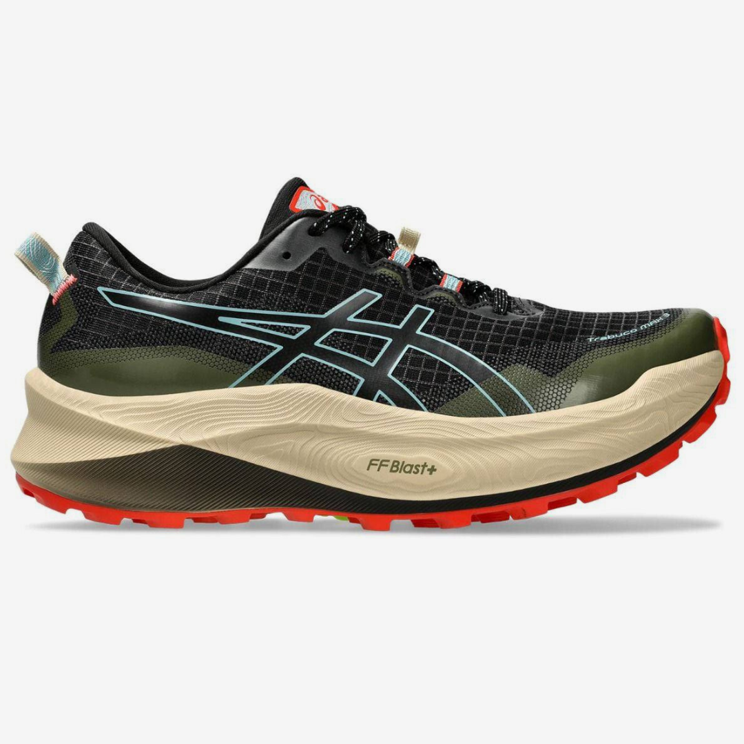Tênis Asics Trabuco Max 3 - Verde Oliva/Vermelho
