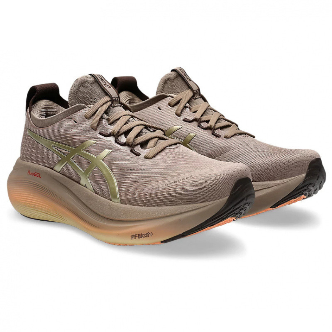 Tênis Asics Gel - Nimbus 27 Luxe - Dourado/Marrom