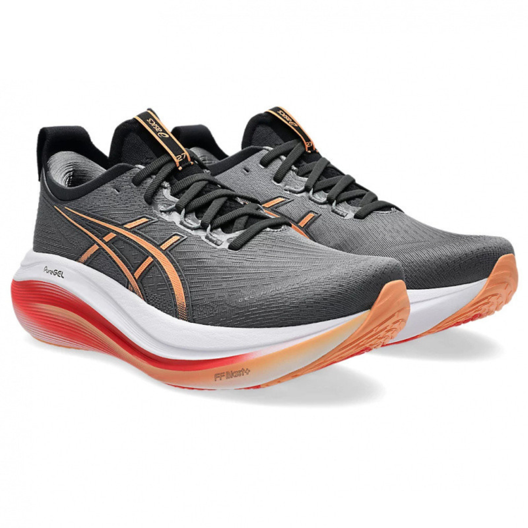 Tênis Asics Gel - Nimbus 27 - Cinza/Laranja
