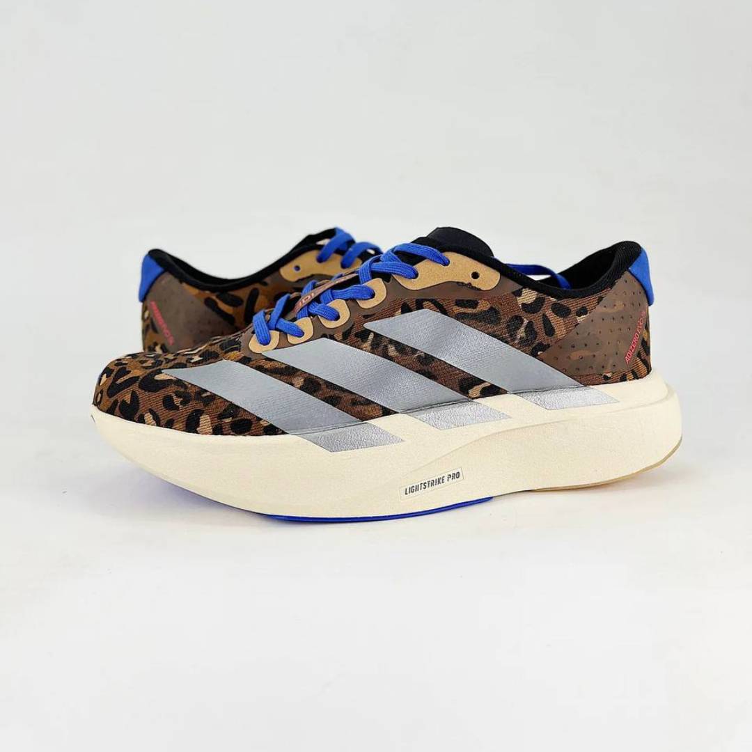Tênis Adidas Adizero EVO SL - Marrom/Cinza Metálico/Azul Lúcido
