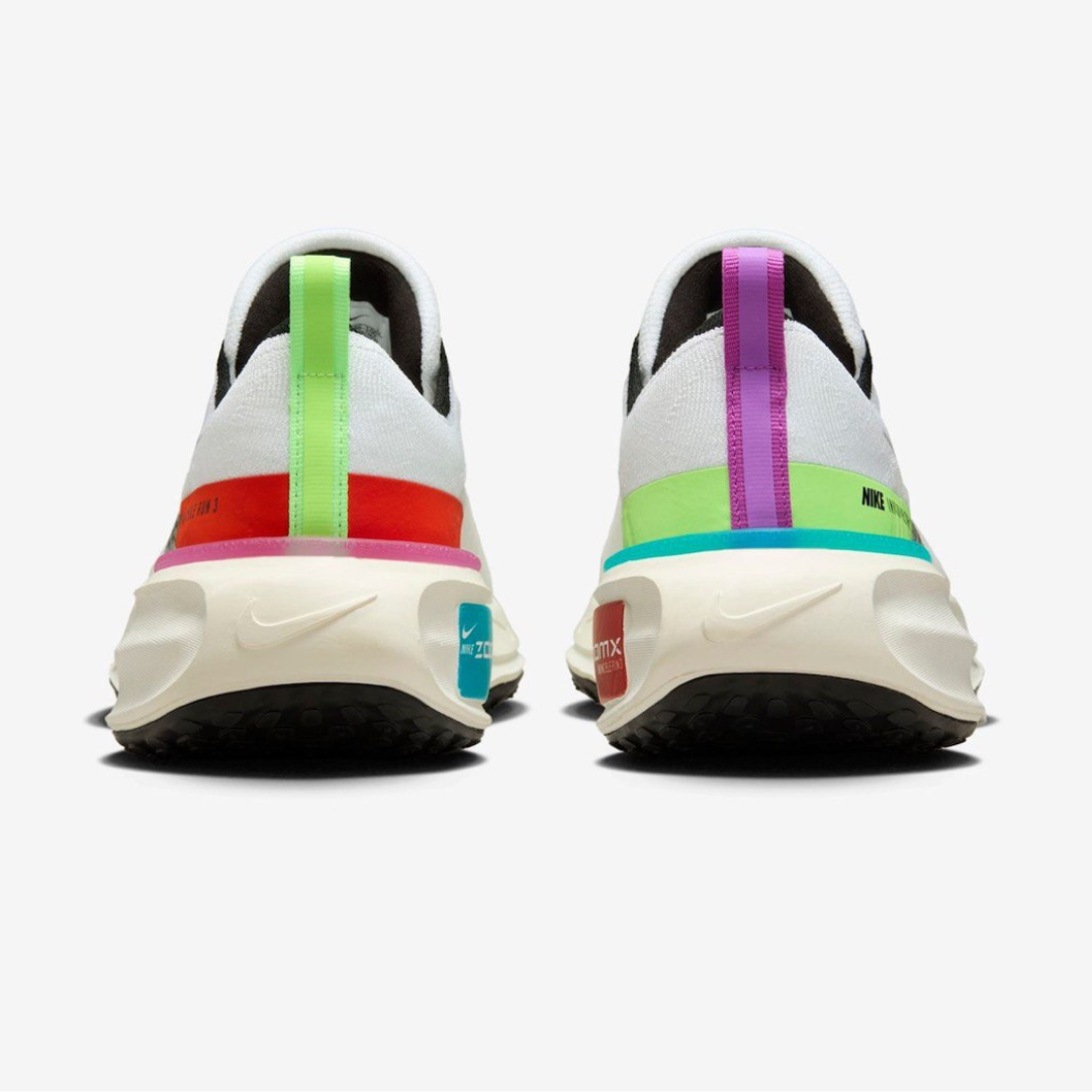 Tênis Nike Invincible Run 3 - Branco/Lime Blast/Blue Lightning/Preto