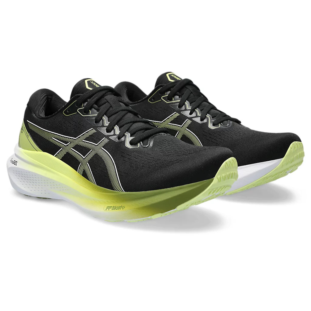 Tênis Asics Gel-Kayano 30 - Preto e Amarelo com Branco