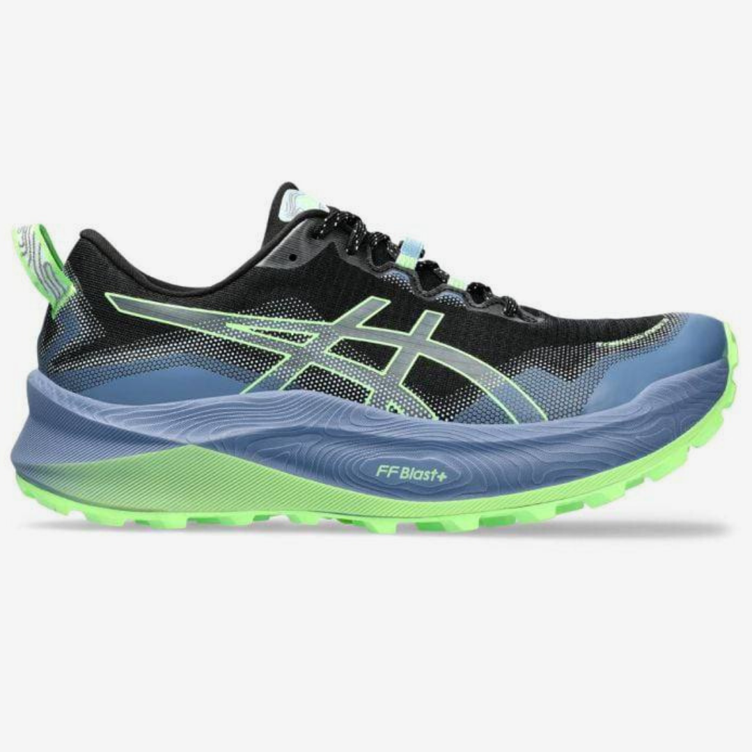 Tênis Asics Trabuco Max 3 - Preto/Azul/Verde
