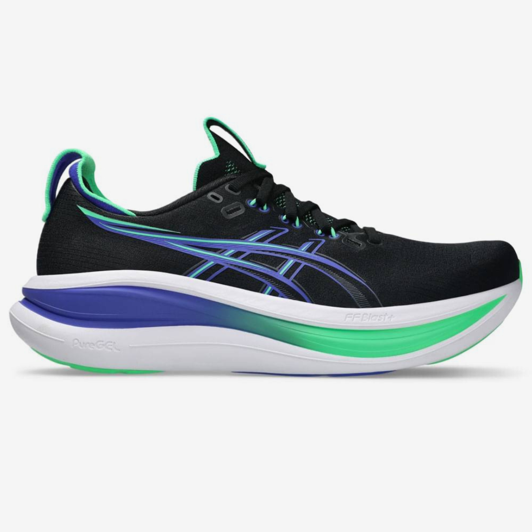 Tênis Asics Gel - Nimbus 28 - Black/Cobalt Burst