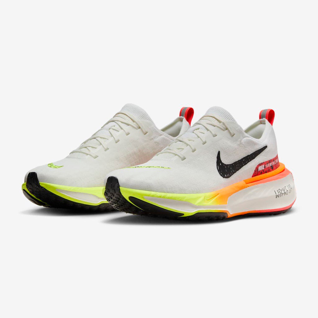 Tênis Nike Invincible Run 3 White Bright Crimson