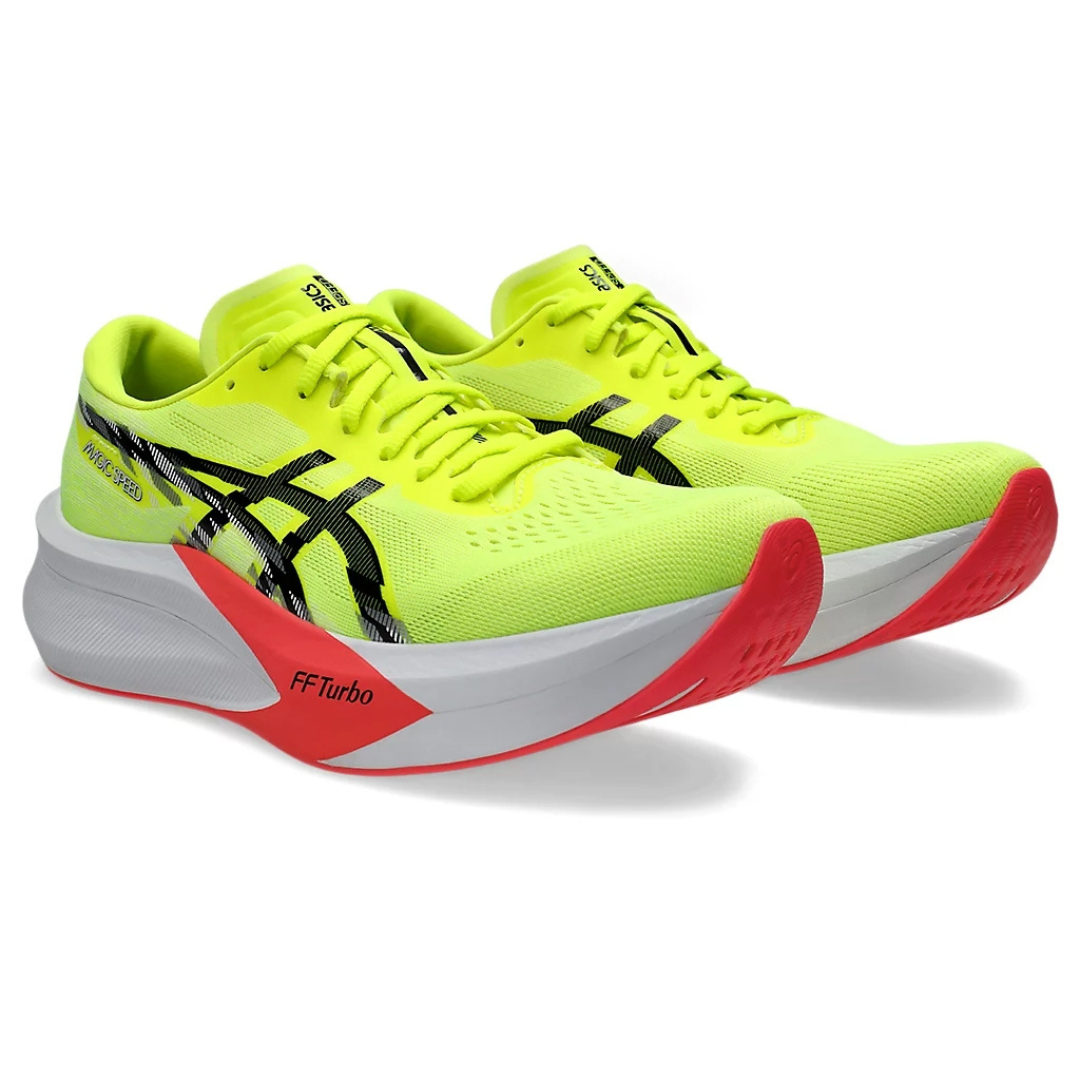 Tênis Asics Magic Speed 4 Verde com Branco e Vermelho