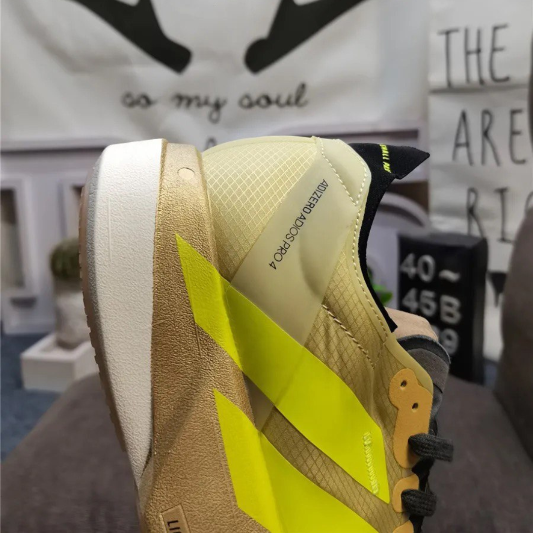 Tênis Adidas Adizero Adios Pro 4 Dourado/Verde