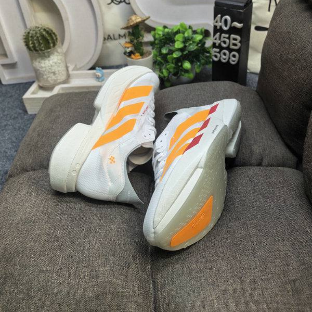 Tênis Adidas Adizero Adios Pro 4 Branco/Laranja