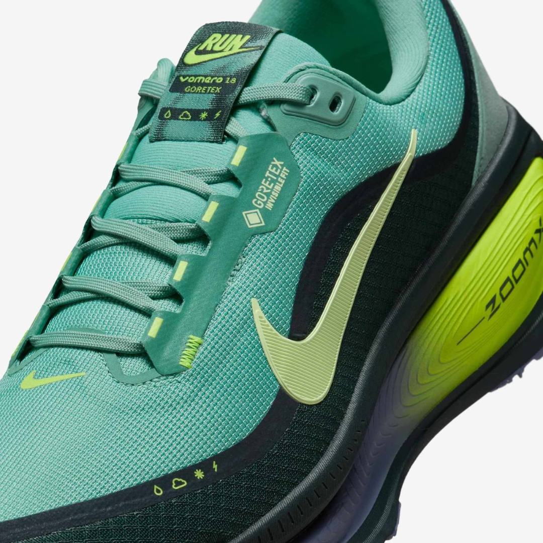 Tênis Nike Vomero 18 GORE-TEX - Verde/Preto