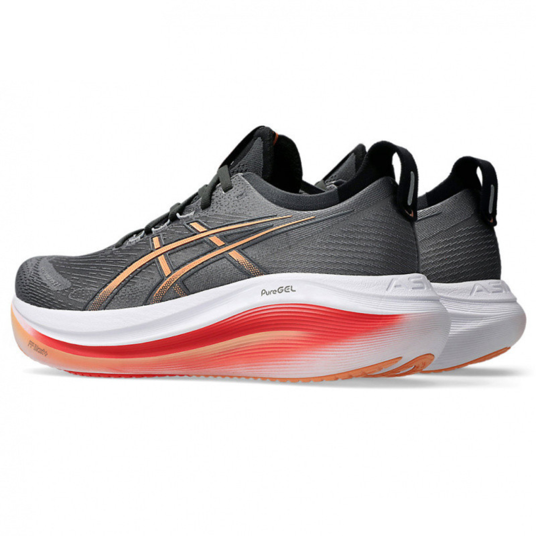 Tênis Asics Gel - Nimbus 27 - Cinza/Laranja