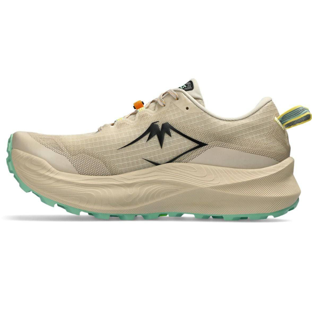 Tênis Asics Trabuco Max 3 - Bege/Laranja/Verde