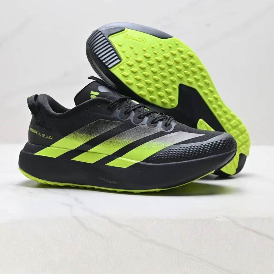 Tênis Adidas Adizero EVO SL ATR - Preto/Verde Neon