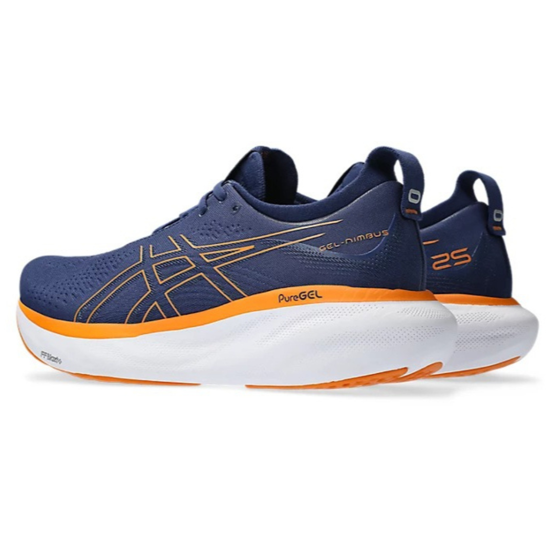 Tênis Asics Gel - Nimbus™ 25 Azul Marinho e Laranja