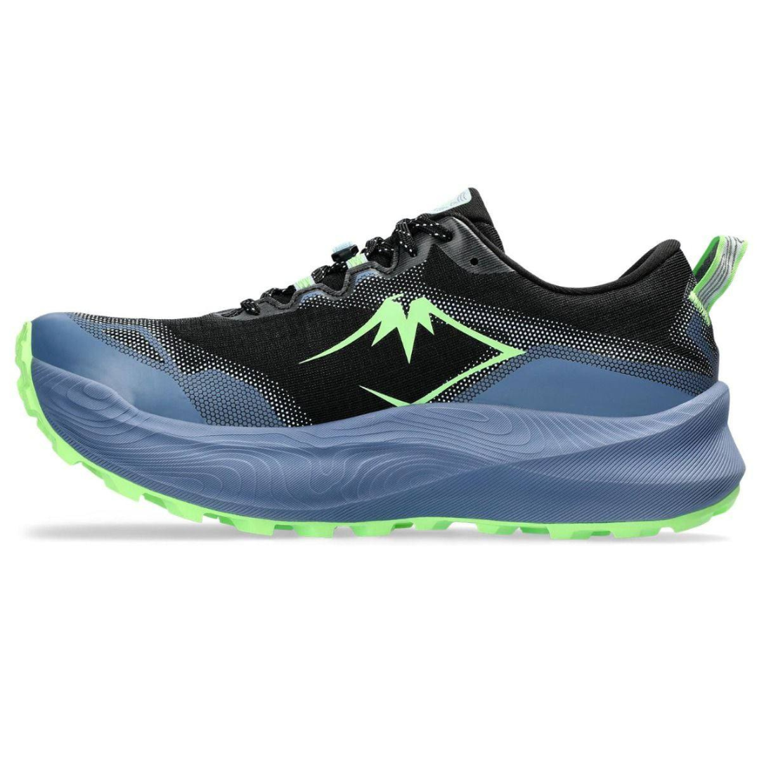 Tênis Asics Trabuco Max 3 - Preto/Azul/Verde