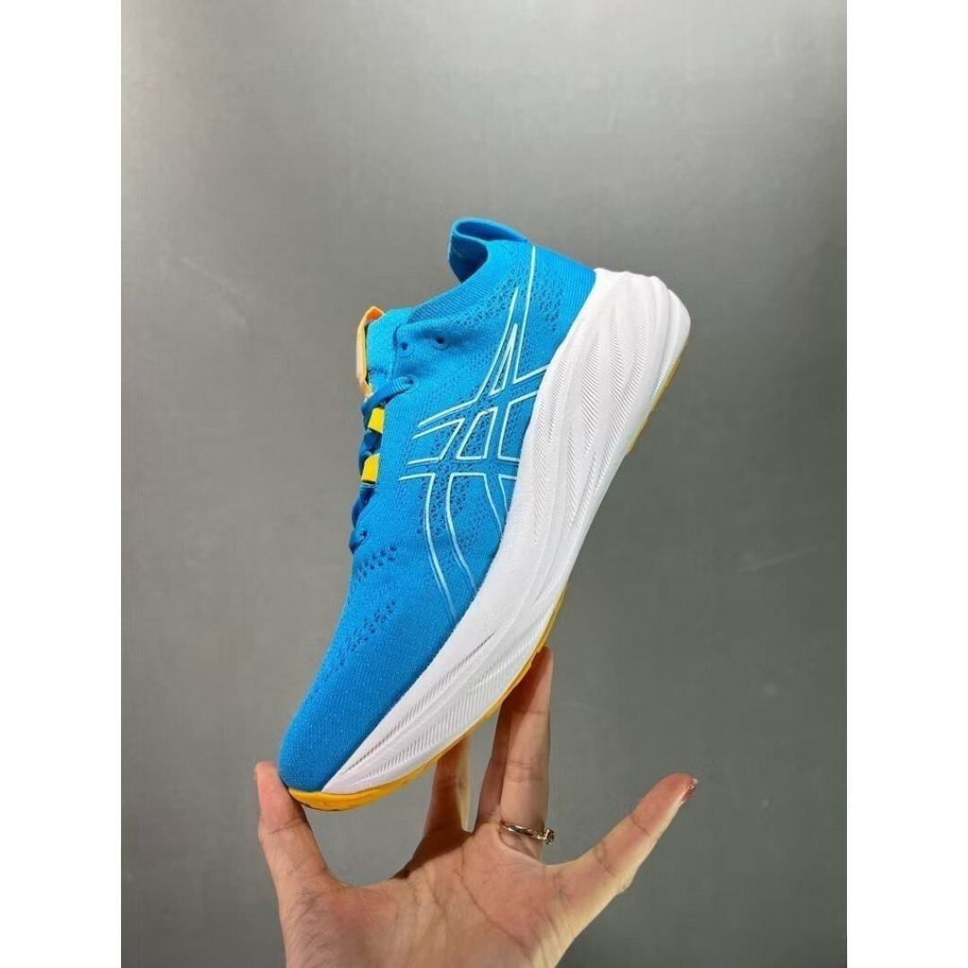 Tênis Asics Gel - Nimbus 26 - Azul e Laranja