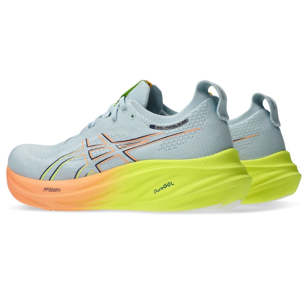 Tênis Asics Gel - Nimbus 26 Paris - Azul Claro/Amarelo