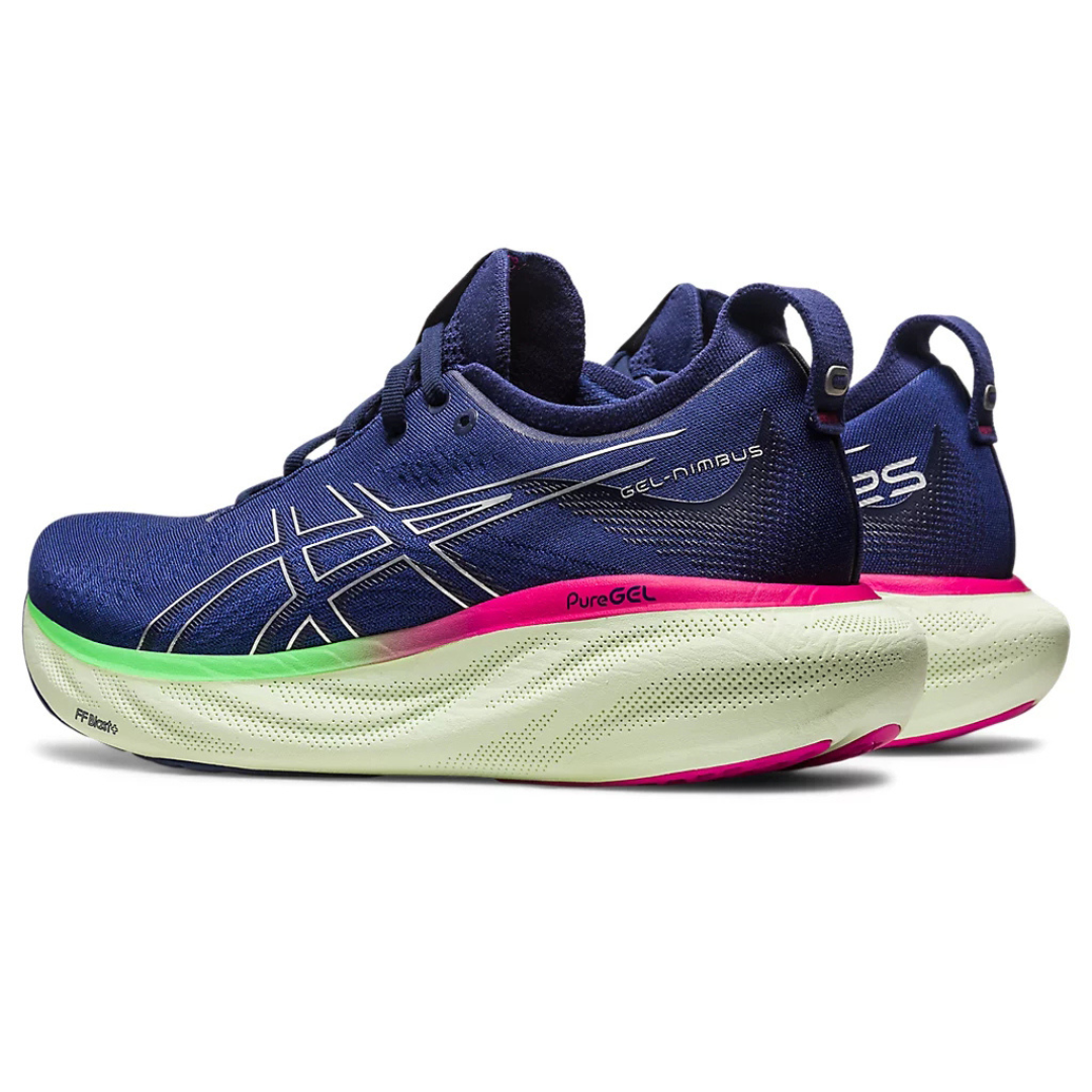 Tênis Asics Gel - Nimbus™ 25 Azul e Rosa
