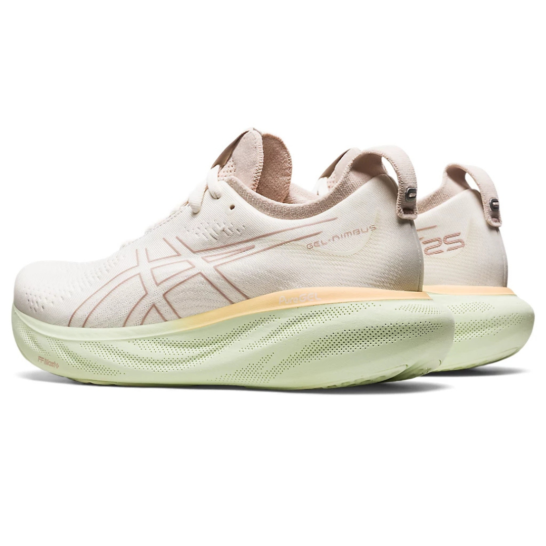 Tênis Asics Gel - Nimbus™ 25 Creme e Verde Claro
